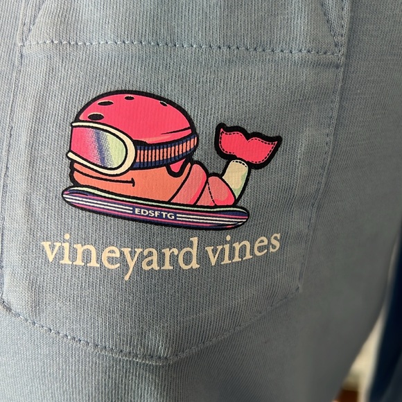 VINEYARD VINES long sleeve tee, periwinkle size XS - Picture 6 of 8